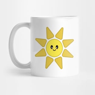 Kawaii Cute Happy Sun Character Mug